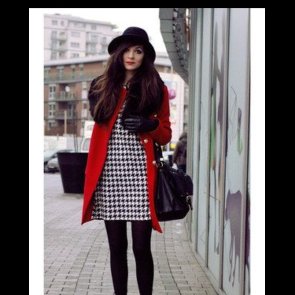 B/W Houndstooth dress